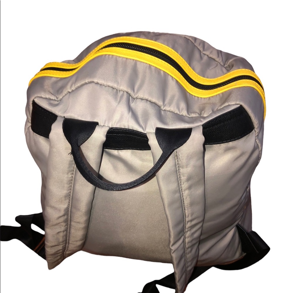 Steve Madden Multi Pockets Large Backpack Gray Ye… - image 3